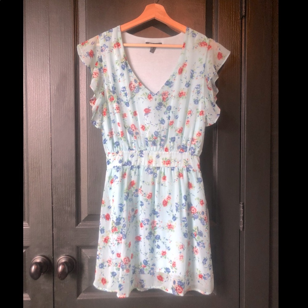 Light Blue Floral Dress